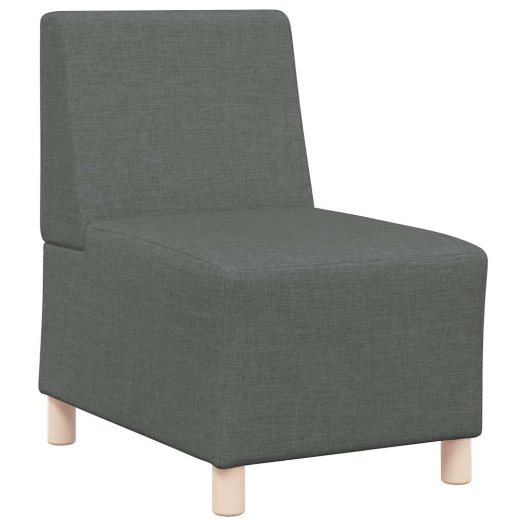 Modularna sofa bez naslona za ruke tamno siva 55 cm tkanina