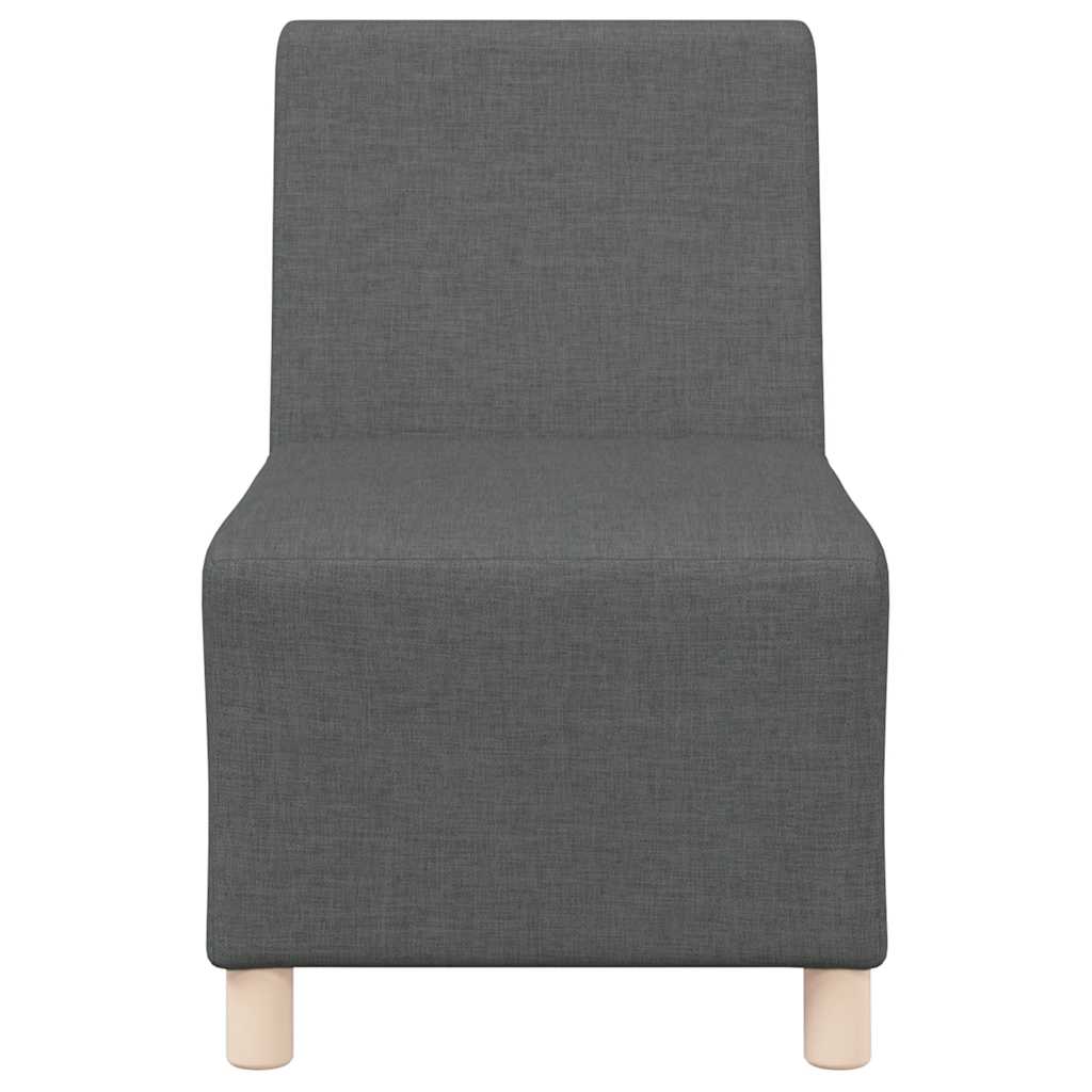 Modularna sofa bez naslona za ruke tamno siva 55 cm tkanina