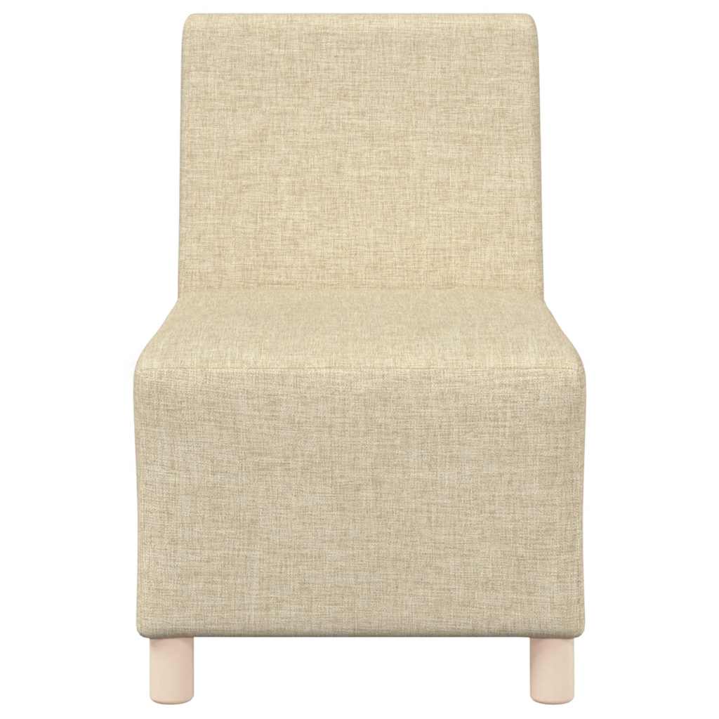 Modularna sofa bez naslona za ruke krem boje 55 cm, tkanina