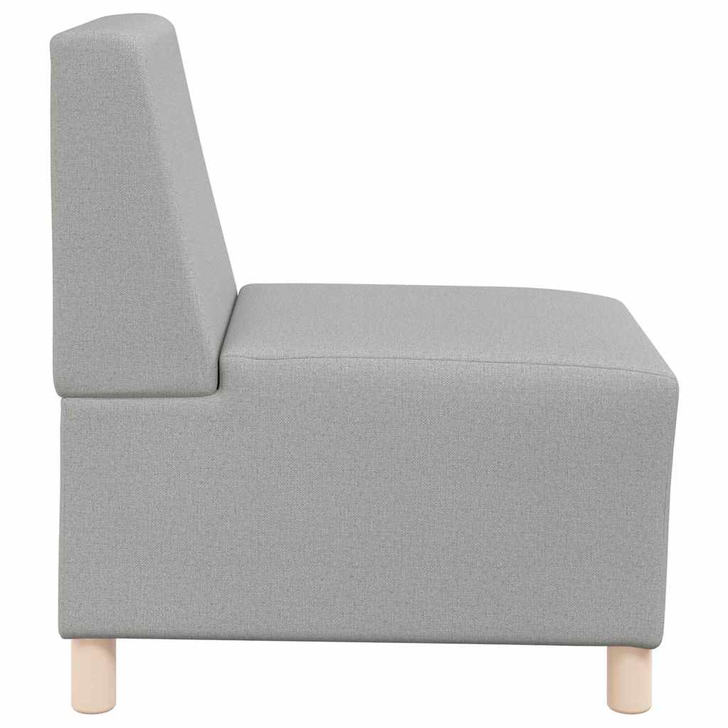 Modularna sofa bez naslona za ruke, siva, 55 cm, tkanina