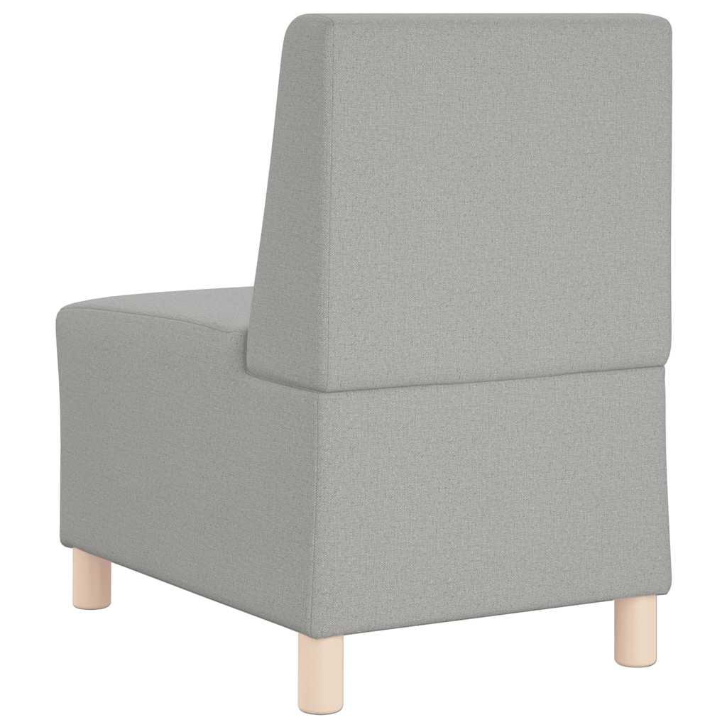 Modularna sofa bez naslona za ruke, siva, 55 cm, tkanina