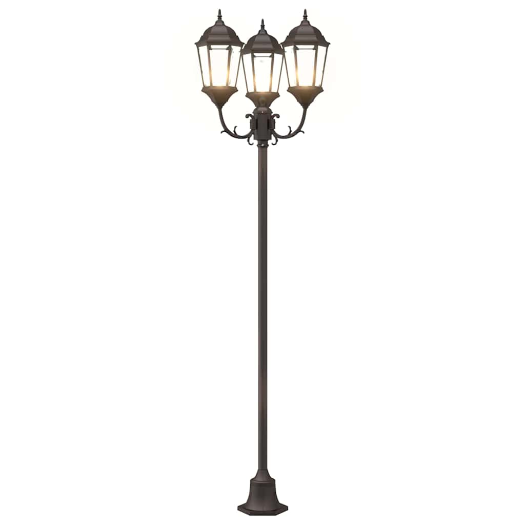 Vrtno svjetlo Bronzana 57 x 49 x 241 cm Aluminij i staklo