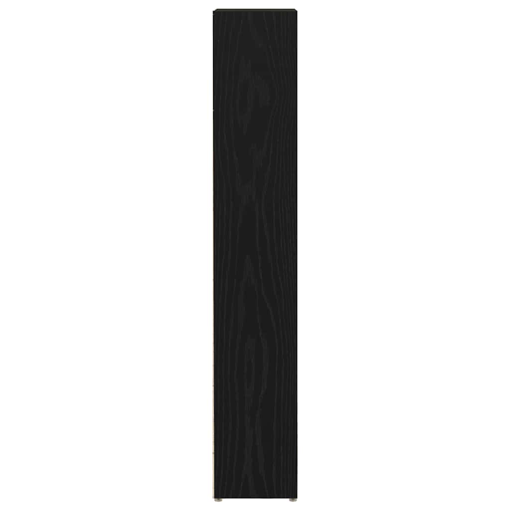 CD ormarići 2 kom crni hrast 21x16x93,5 cm konstruirano drvo