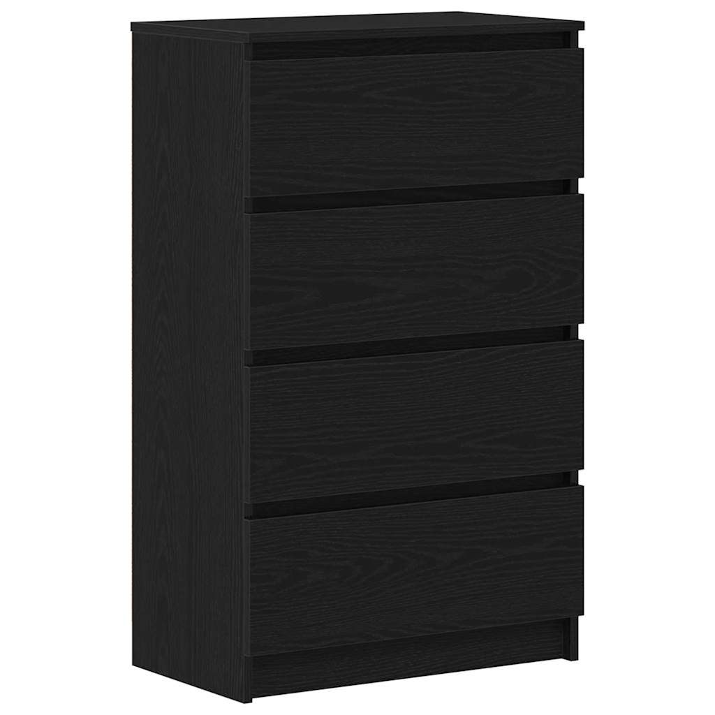 Komoda crni hrast 60x35x98,5 cm konstruirano drvo