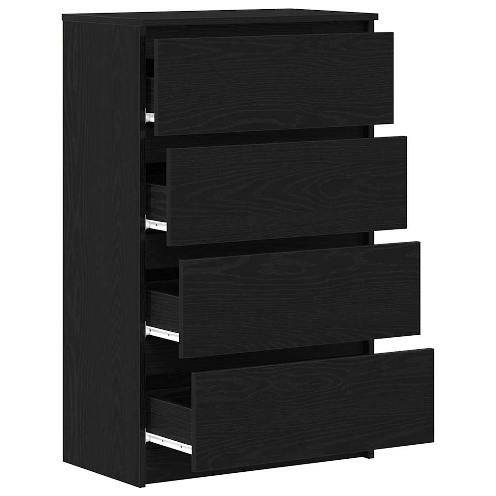 Komoda crni hrast 60x35x98,5 cm konstruirano drvo