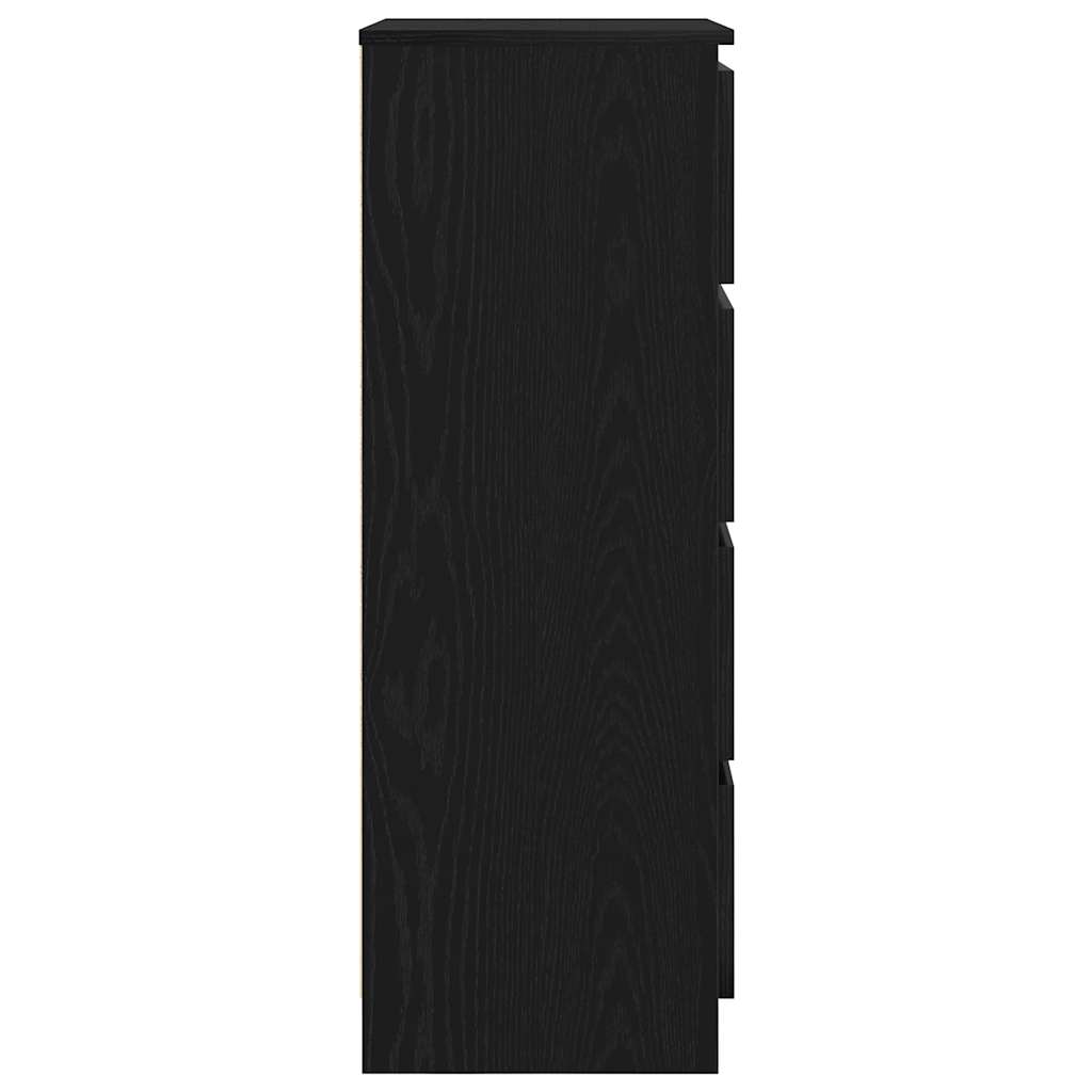 Komoda crni hrast 60x35x98,5 cm konstruirano drvo