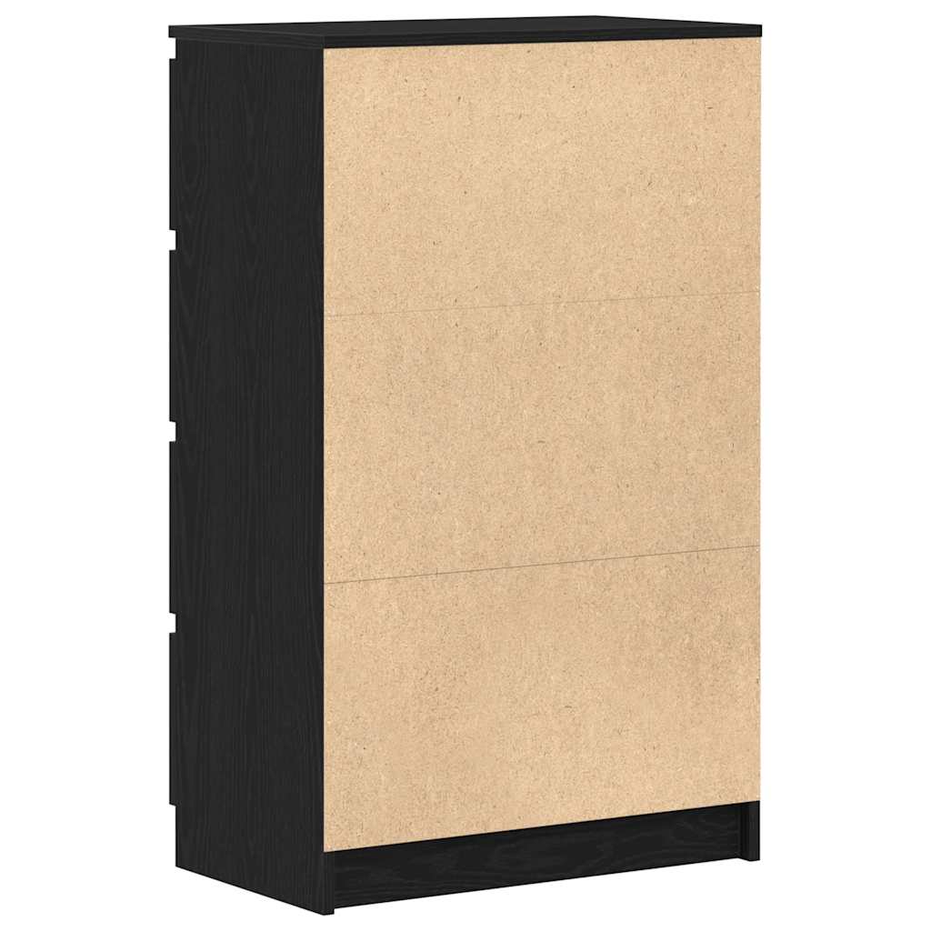 Komoda crni hrast 60x35x98,5 cm konstruirano drvo