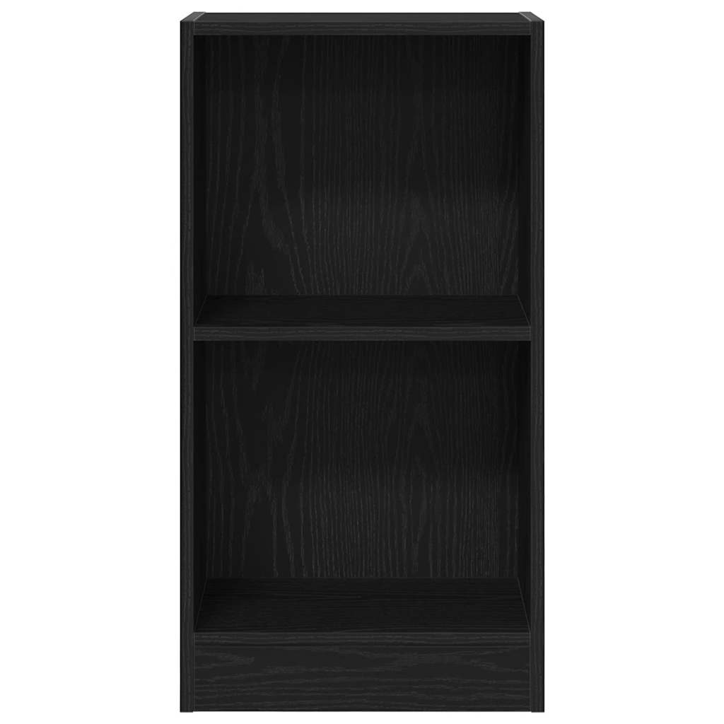Polica za knjige crni hrast 40x24x76 cm Inženirsko drvo