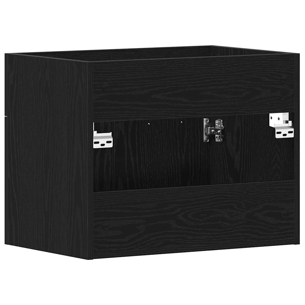 Ormarić za umivaonik u kupaonici crni hrast 60x38,5x46 cm inženjerski drvo