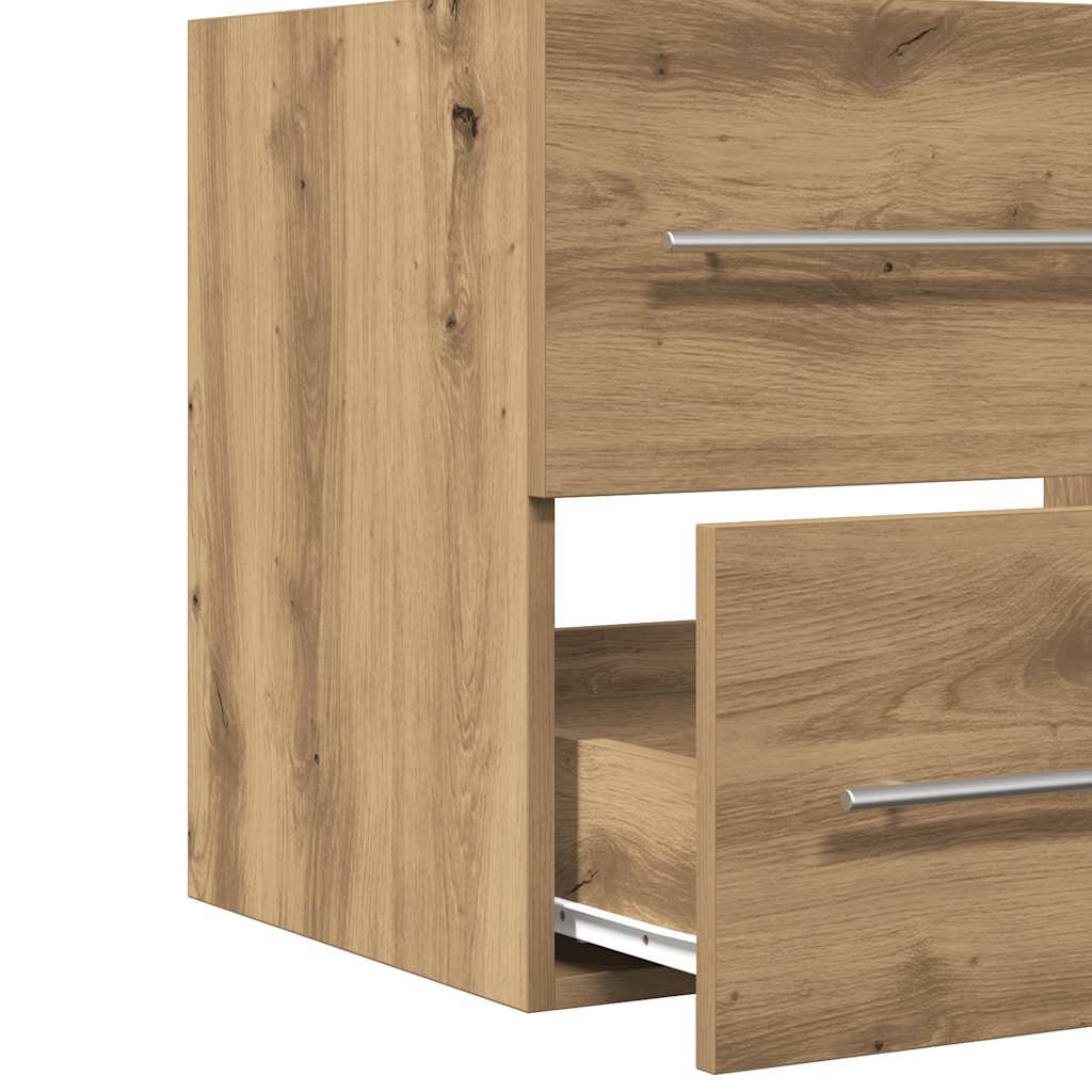 Ormarić za umivaonik u kupaonici Artisan hrast 60x38,5x48 cm Konstruirano drvo