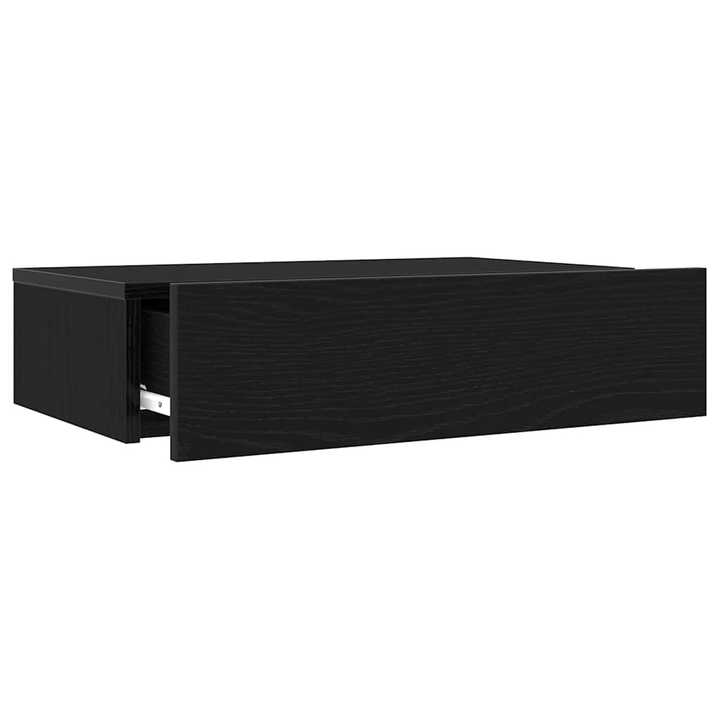 TV ormarić s LED svjetlima crni hrast 60x35x15,5 cm