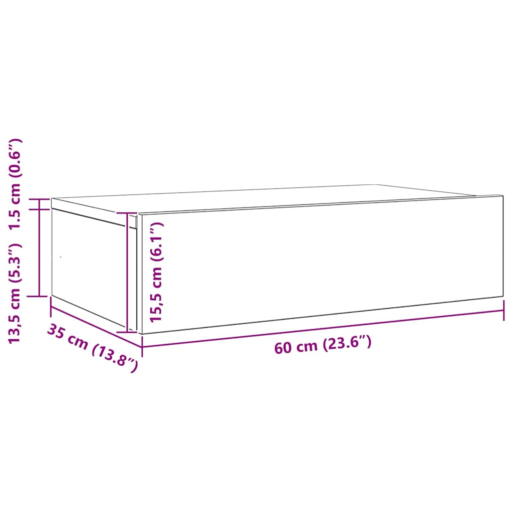 TV ormarići s LED svjetlima 2 kom. crni hrast 60x35x15,5 cm
