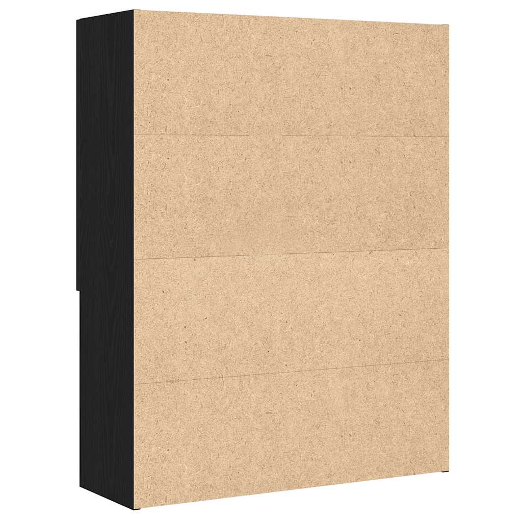 Ormarić za perilicu rublja crni hrast 70,5 x 25,5 x 90 cm