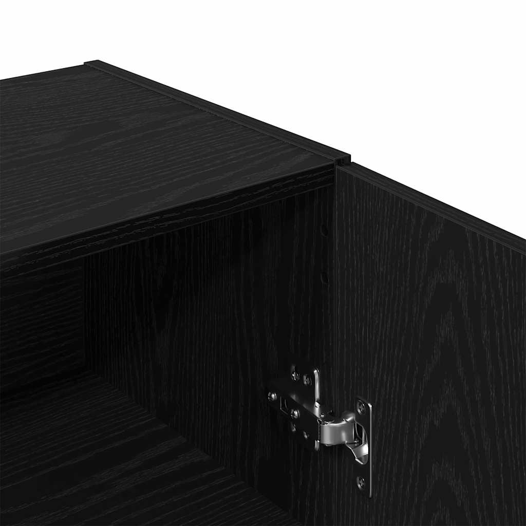 Komoda crni hrast 69,5x34x90 cm Inženirsko drvo