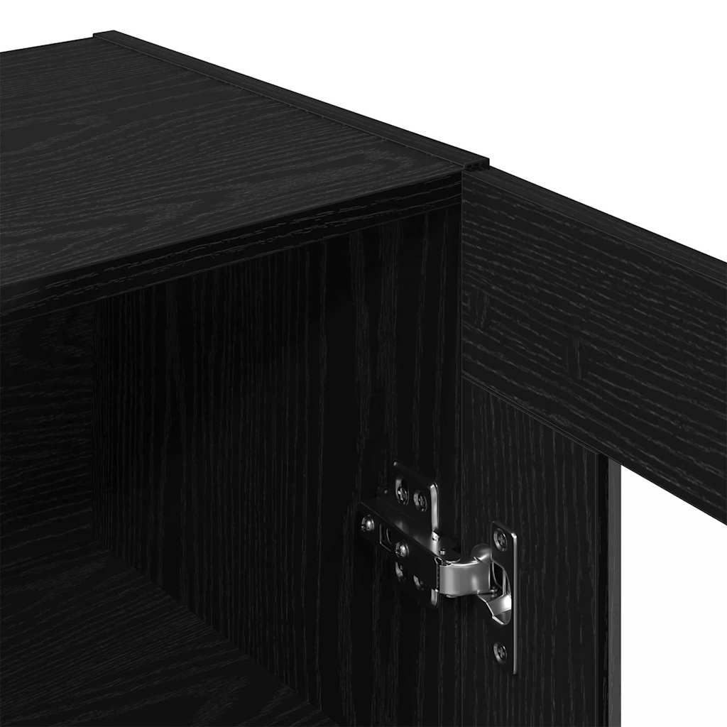 Ormar za Zid Crni hrast 69,5 x 34 x 90 cm Konstruirano drvo