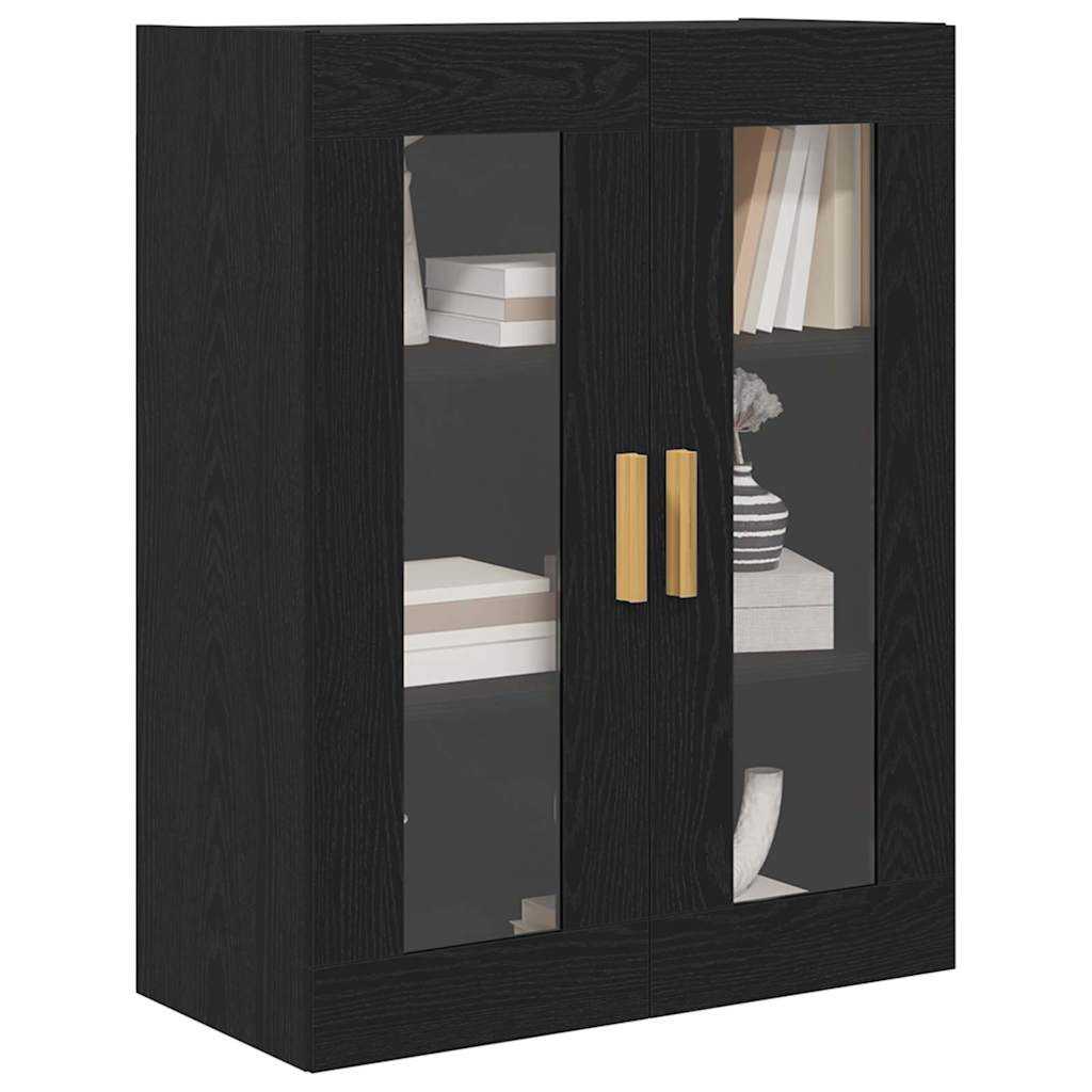 Ormar za Zid Crni hrast 69,5 x 34 x 90 cm Konstruirano drvo