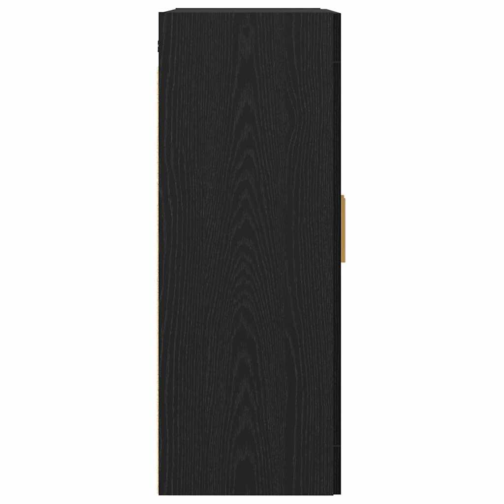 Ormar za Zid Crni hrast 69,5 x 34 x 90 cm Konstruirano drvo