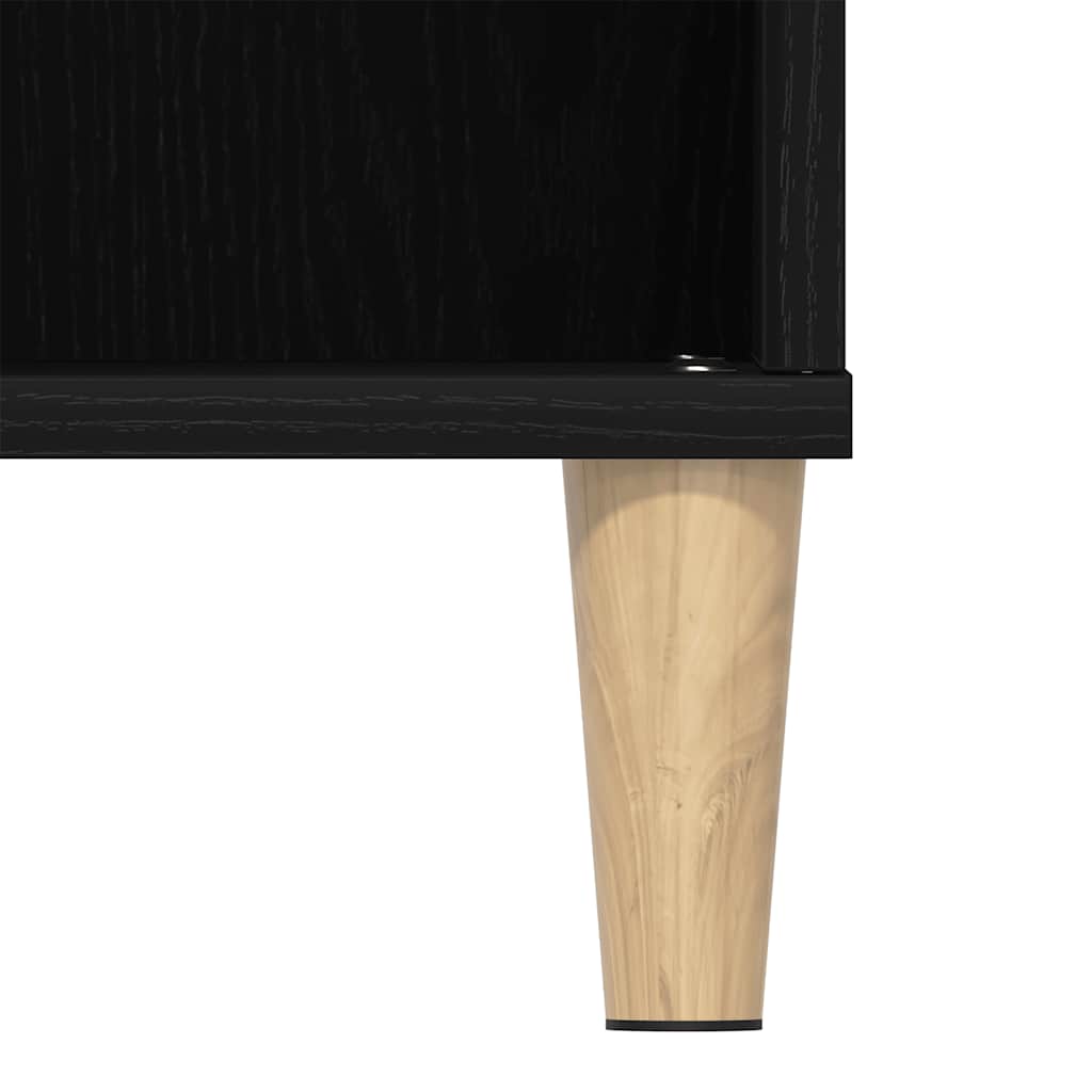 Ormarić za umivaonik crni hrast 80x33x60 cm inženjerski drvo