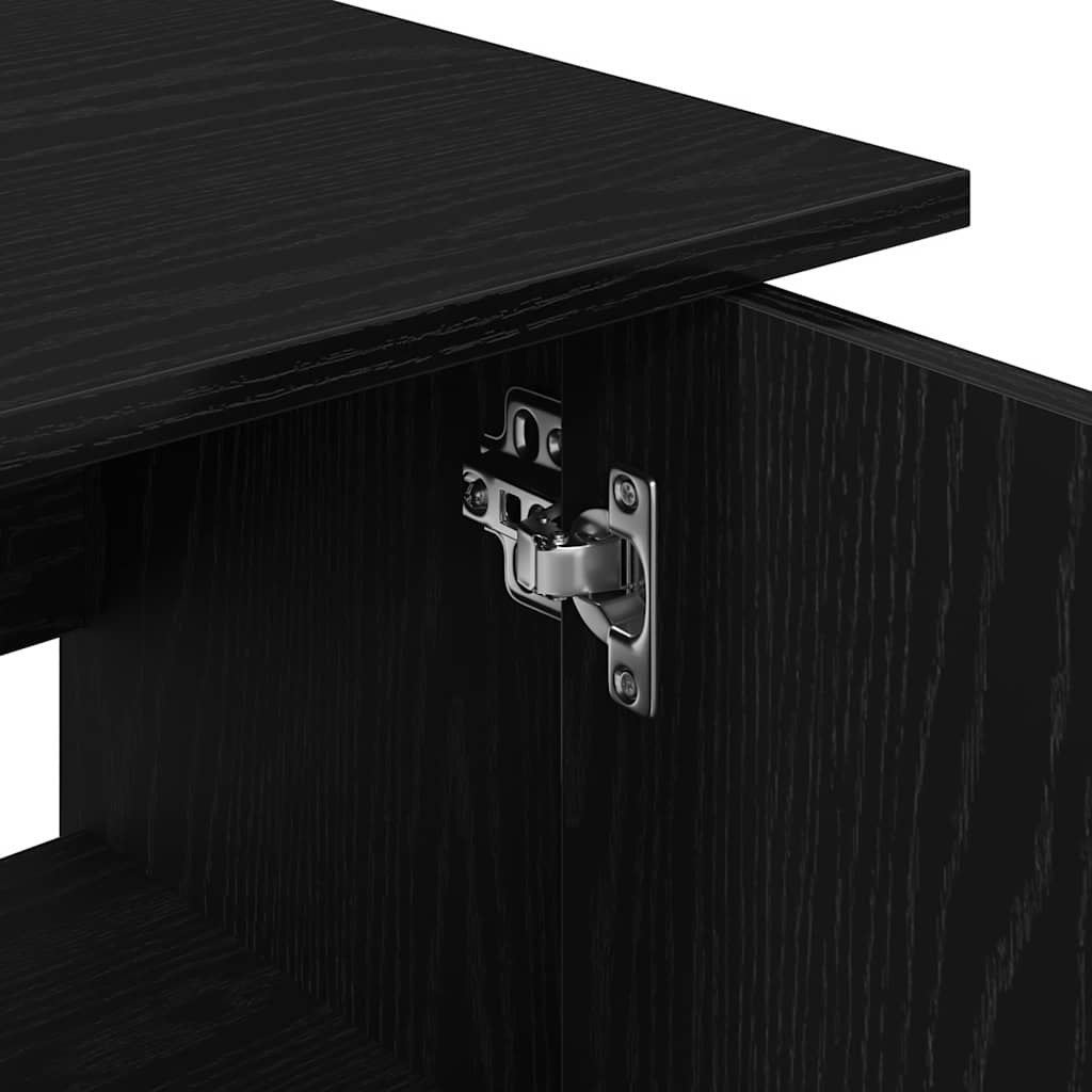 Stalak za akvarij crni hrast 81x36x73 cm Konstruirano drvo