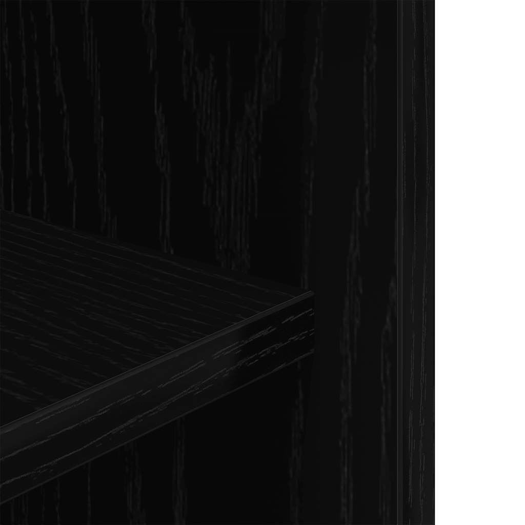 Stalak za akvarij crni hrast 75x36x72,5 cm Konstruirano drvo
