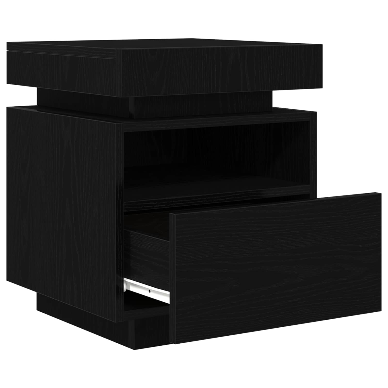 Noćni ormar Crni hrast 40 x 39 x 48,5 cm Konstruirano drvo