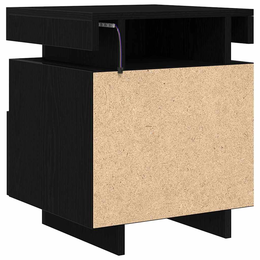 Noćni ormar Crni hrast 40 x 39 x 48,5 cm Konstruirano drvo