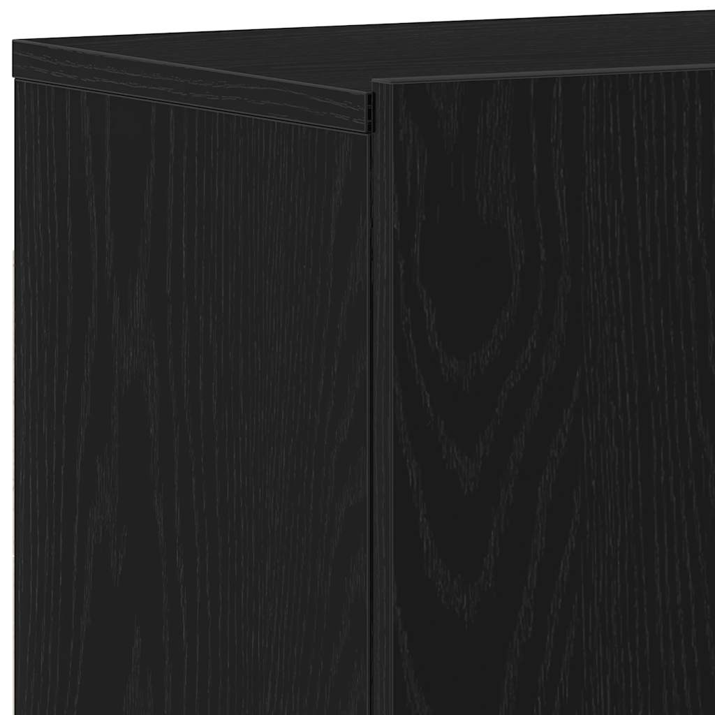 TV ormarići 2 kom. crni hrast 120x30x41 cm inženjerski drvo
