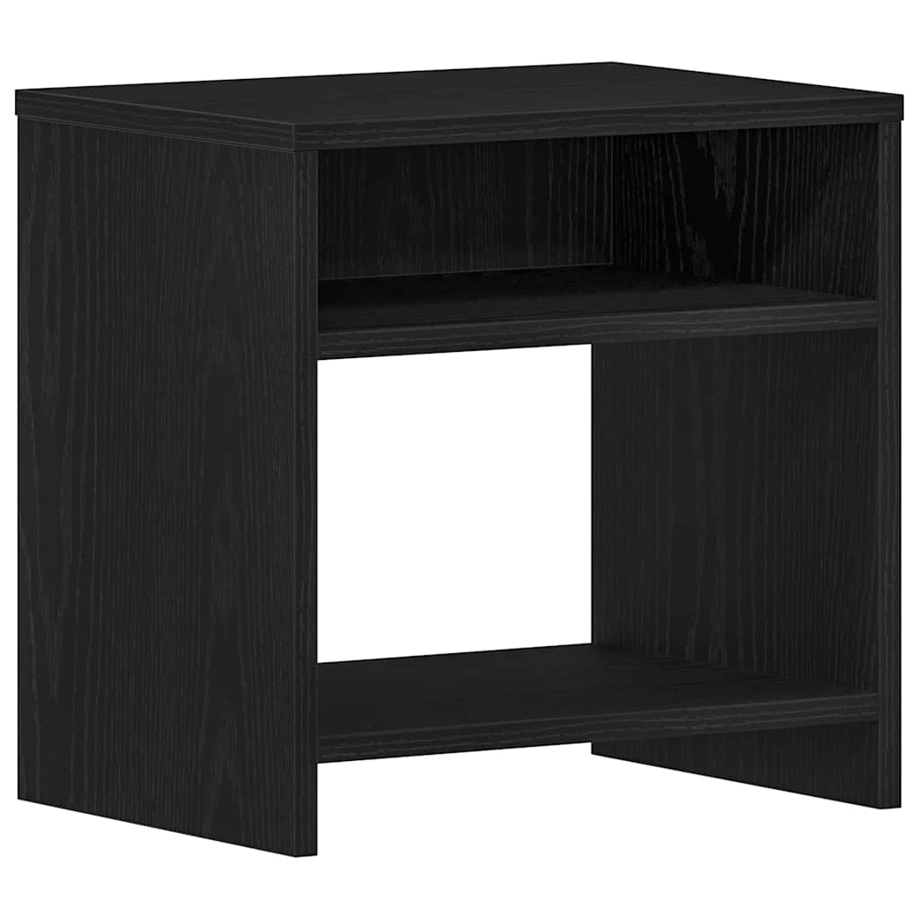 Noćni ormarić crni hrast 40x30x40 cm konstruirano drvo