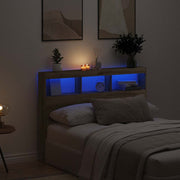 Ormarić za uzglavlje LED boja artisan hrast 140x17x102 cm