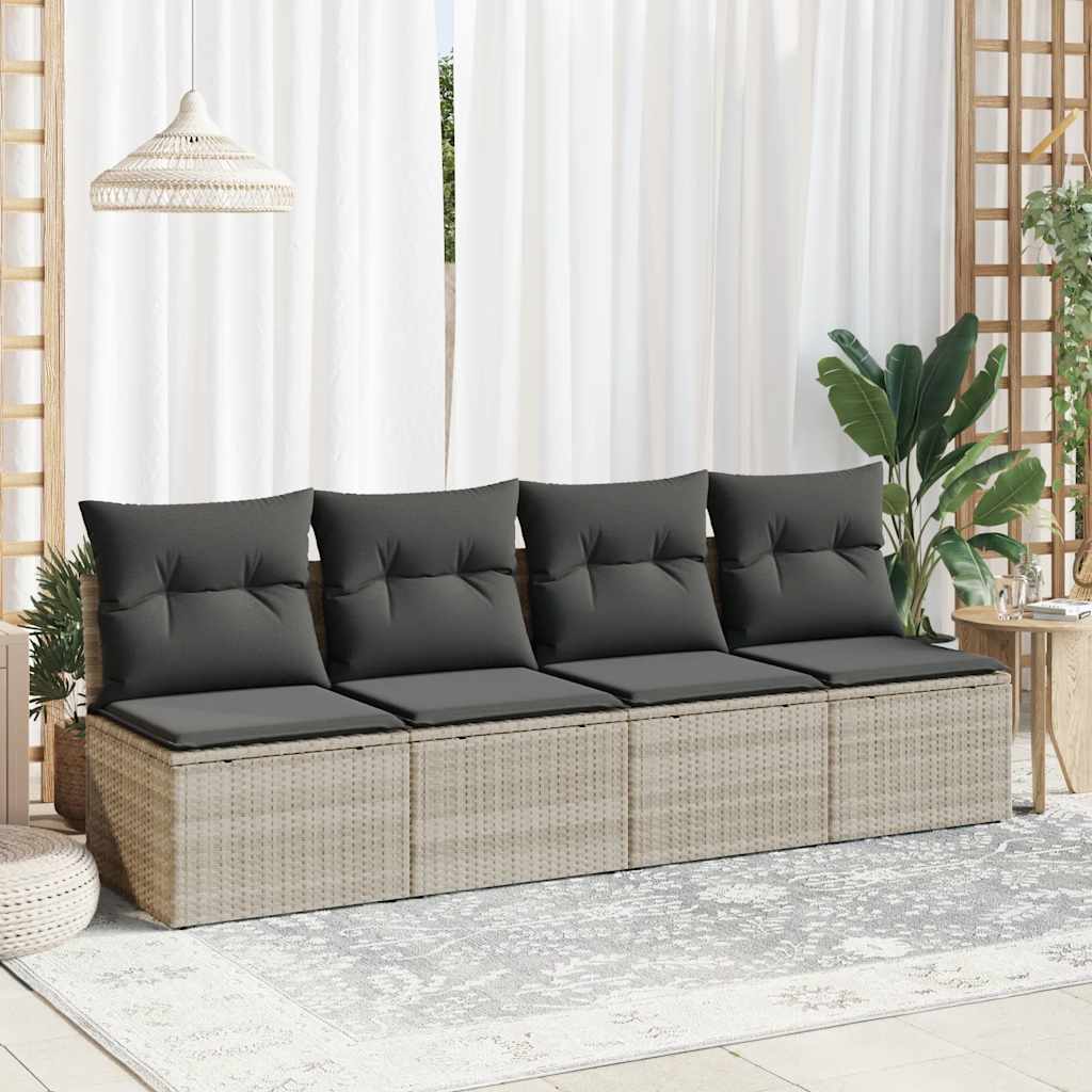 2-dijelni set vrtnih sofa s jastucima od poliratana i bagrem