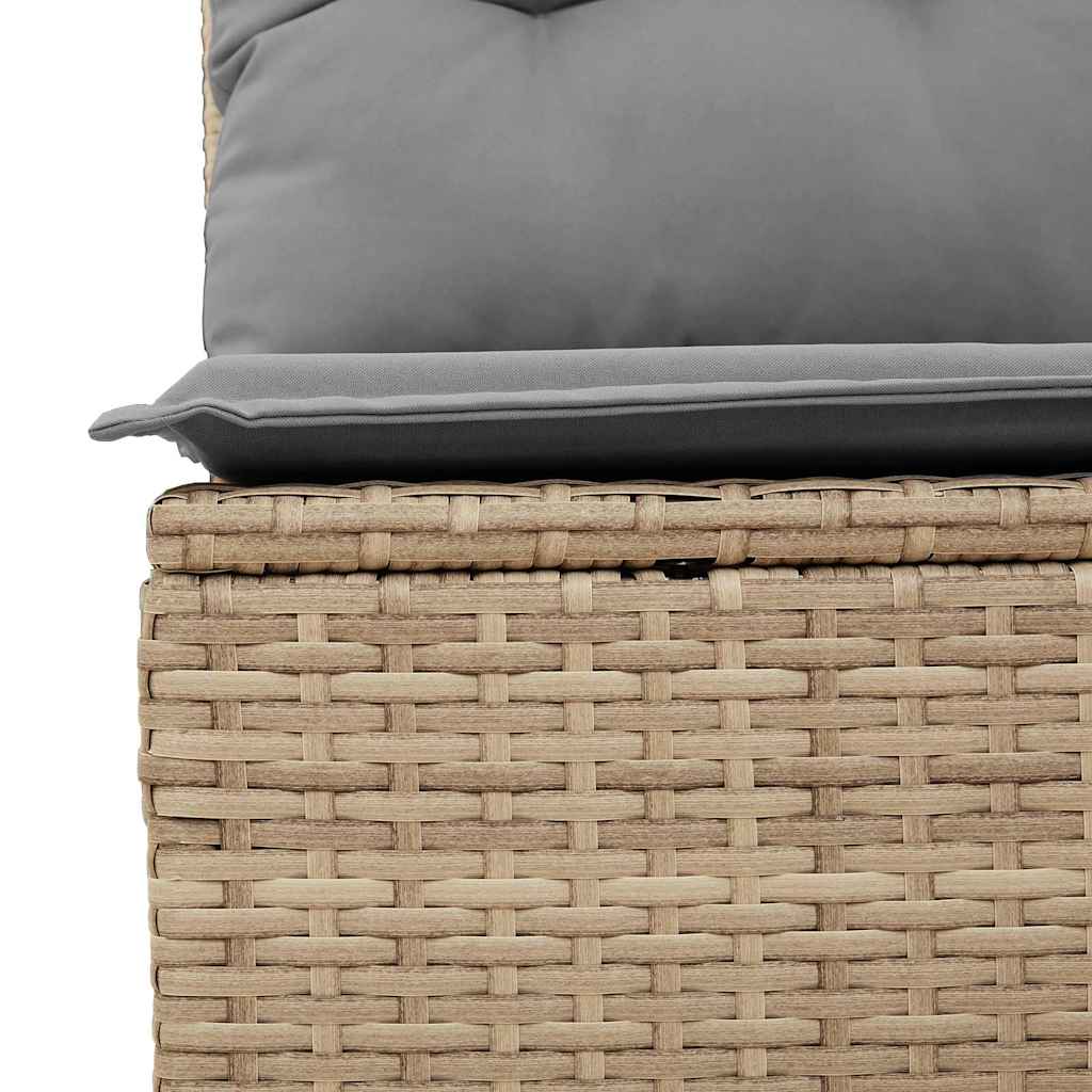 5-dijelni set vrtnih sofa s jastucima poliratan i bagrem bež