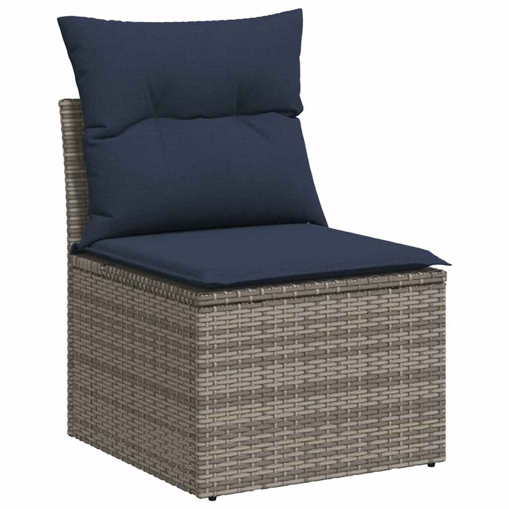 5-dijelna vrtna garnitura s jastucima siva