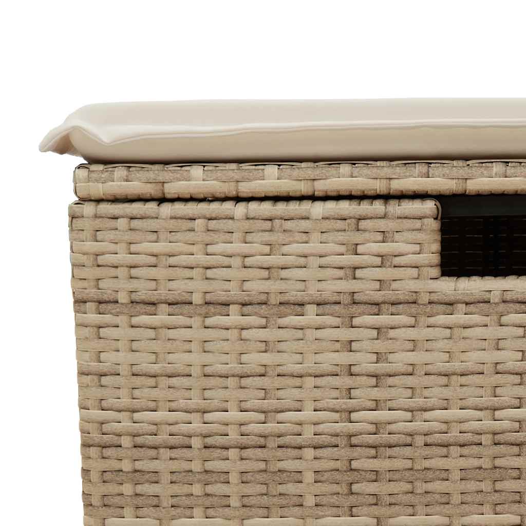 6-dijelni set vrtnih sofa s jastucima bež od poliratana bagrem