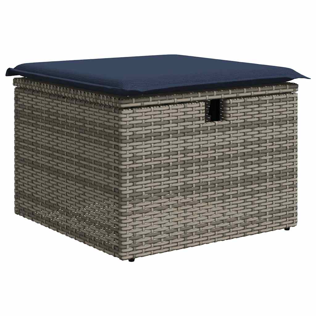 6-dijelni set vrtnih sofa s jastucima crni od poliratana bagrem