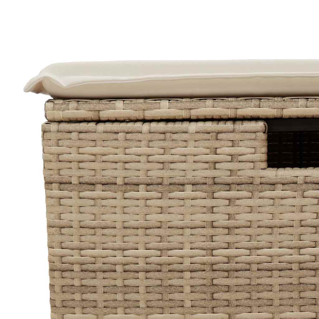 8-dijelni set vrtnih sofa od poliratana s jastucima bež bagrem