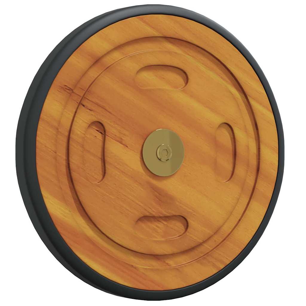 Prostorni kotači s kotačem 2 pcs Smeđa 20.5 x 20.5 x 2 cm