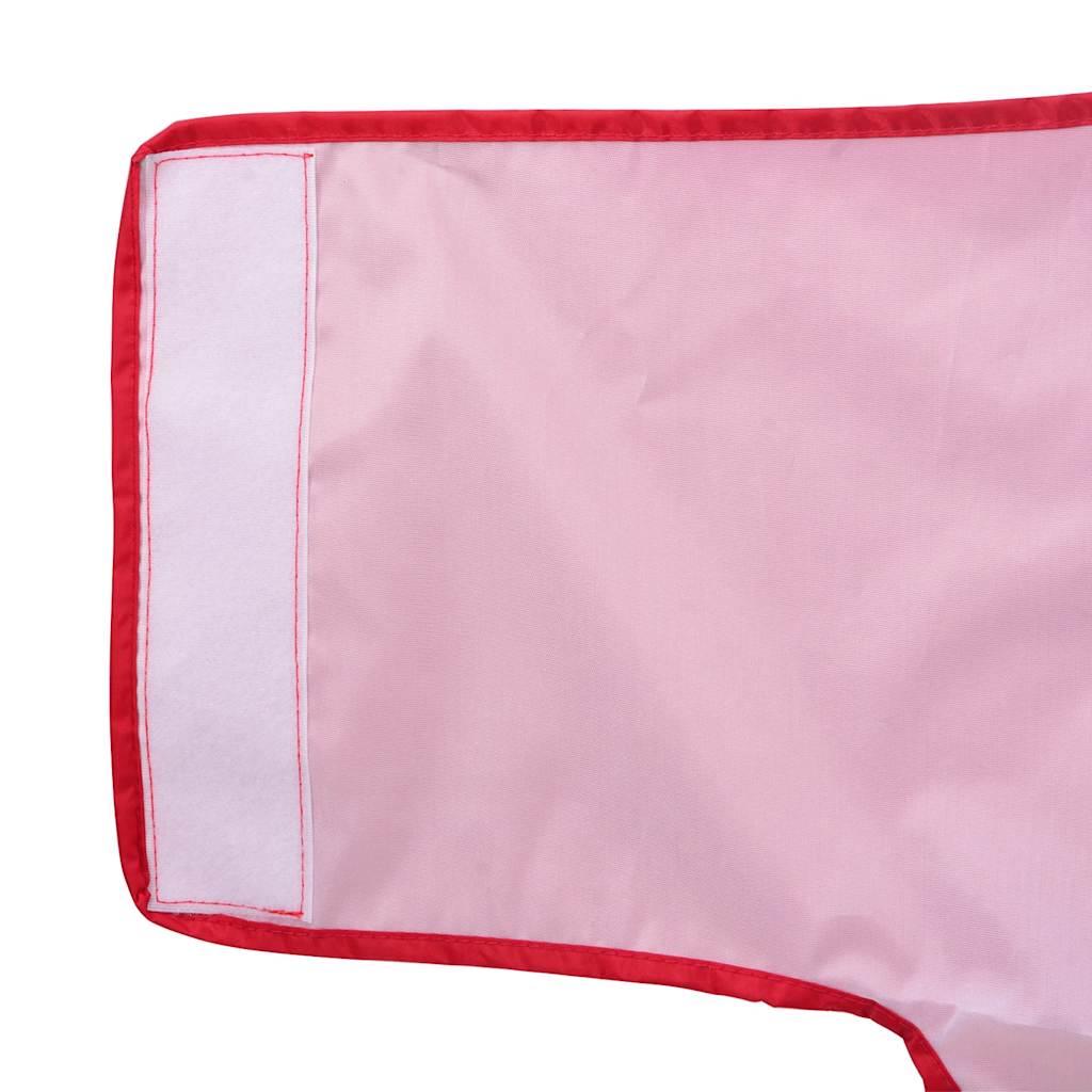 Kabanica za pse s reflektirajućim trakama Poliester crvena 3XL