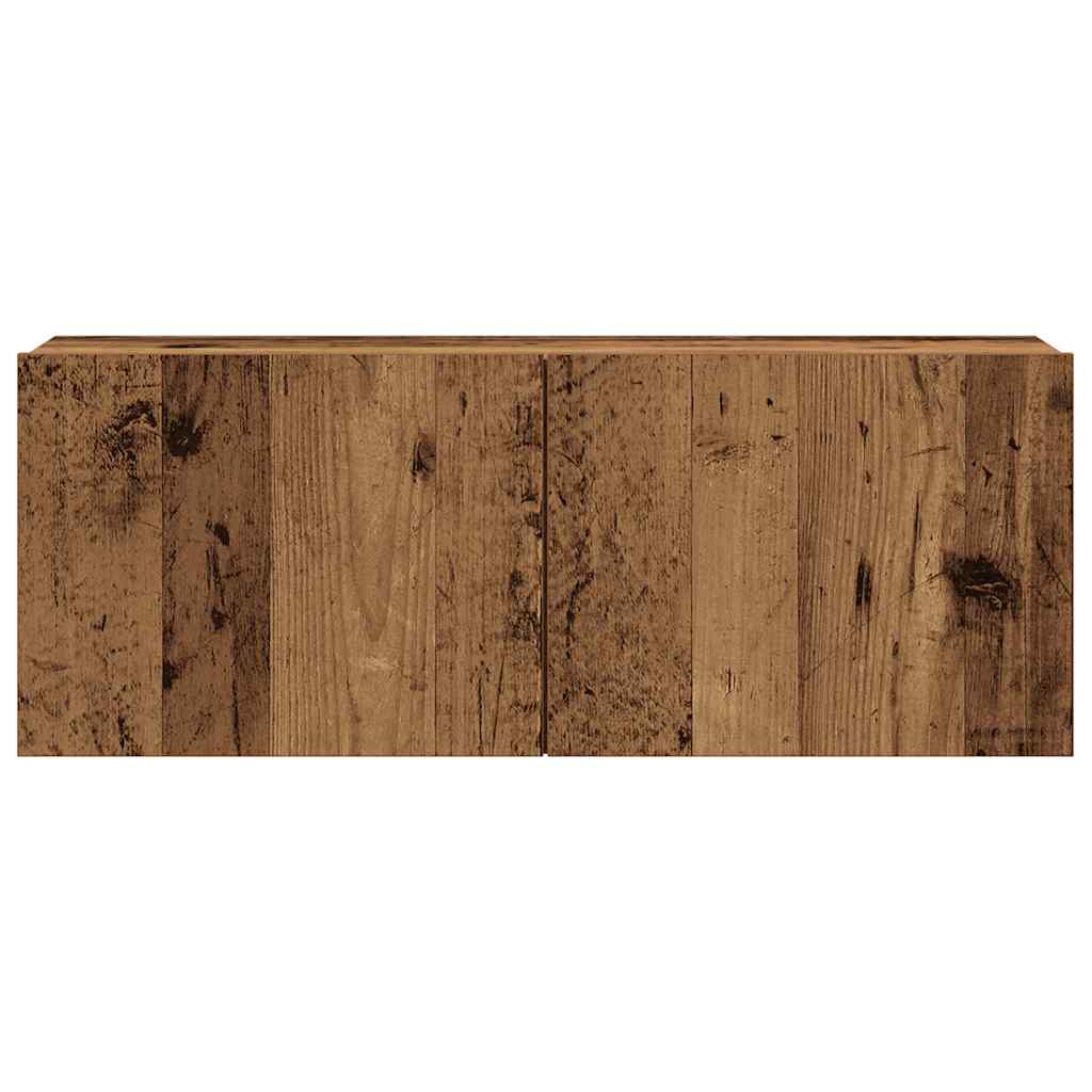 7-dijelni zidni set TV ormarić konstruirano drvo