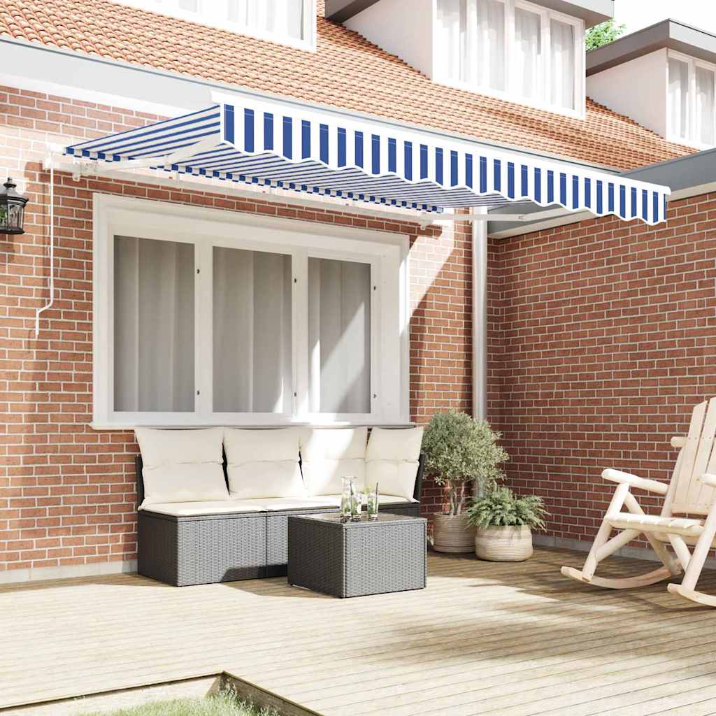 Zamjensko platno za tendu Plava i bijela 2,5 x 2 m Poliester