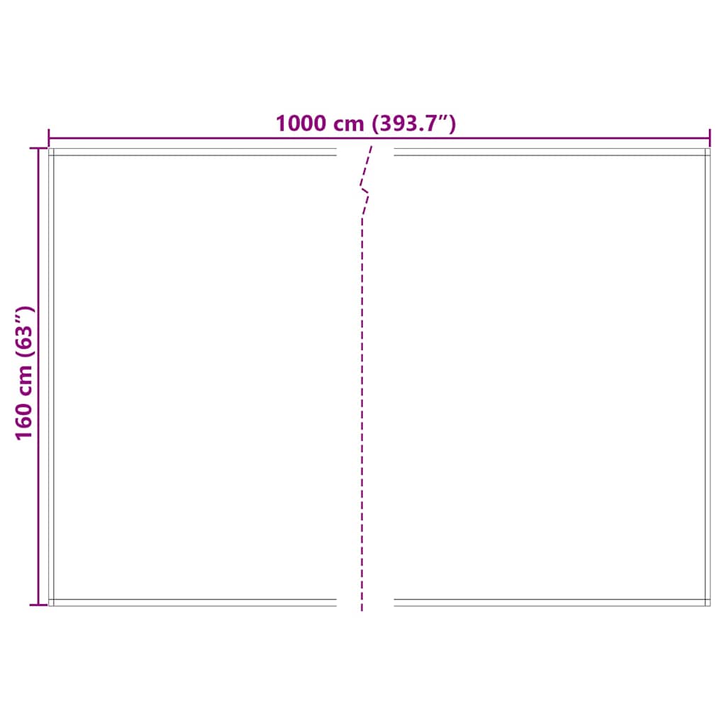 Zamjensko platno za tendu Tamno crvena 1000 x 160 cm Poliester