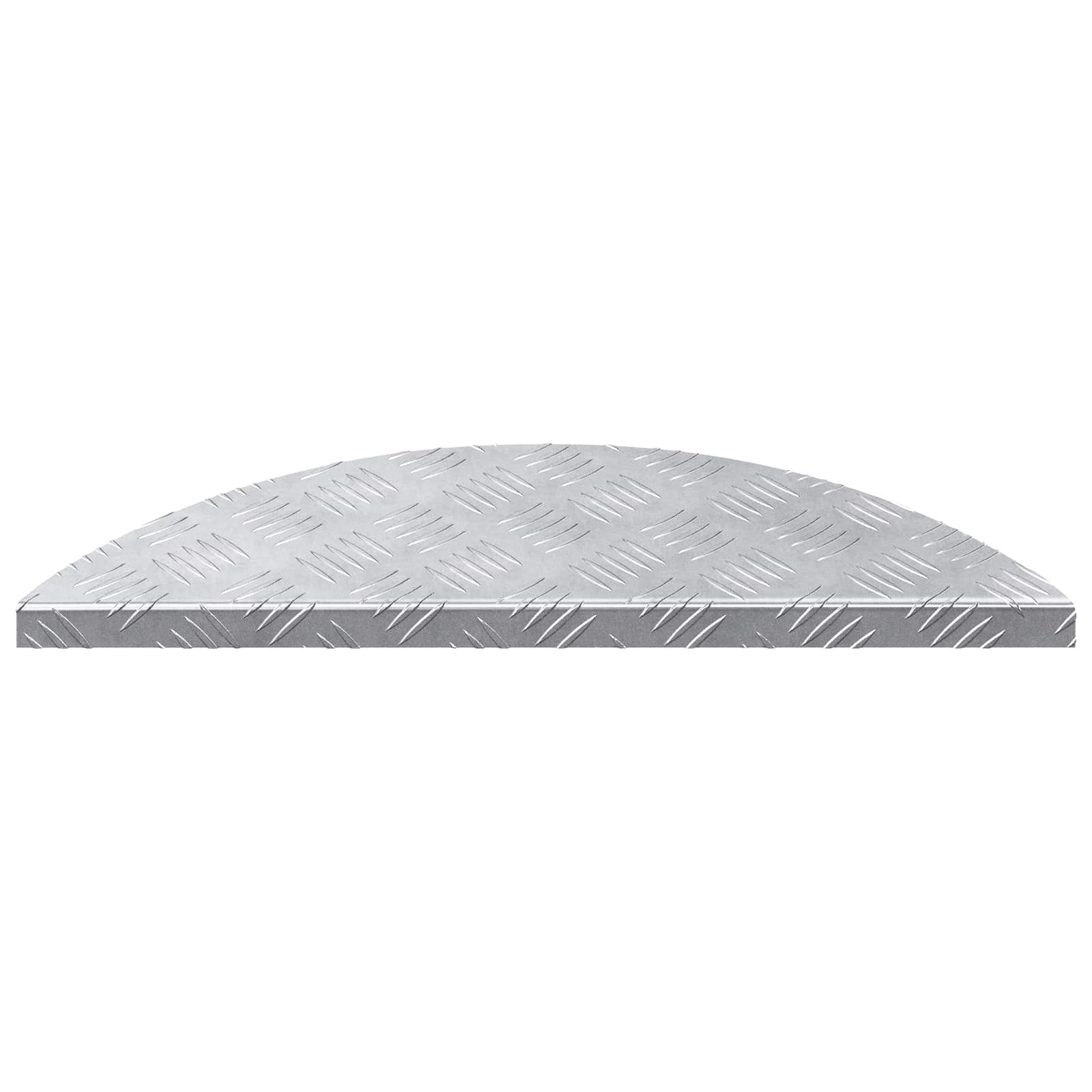 Stepenica Polumjesec 10 pcs Srebrno 60 x 18 x 2,5 cm Aluminij