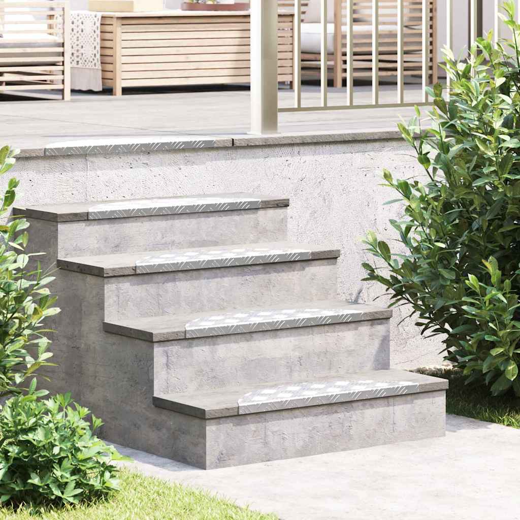Stepenica Polumjesec 15 pcs Srebrno 60 x 18 x 2,5 cm Aluminij
