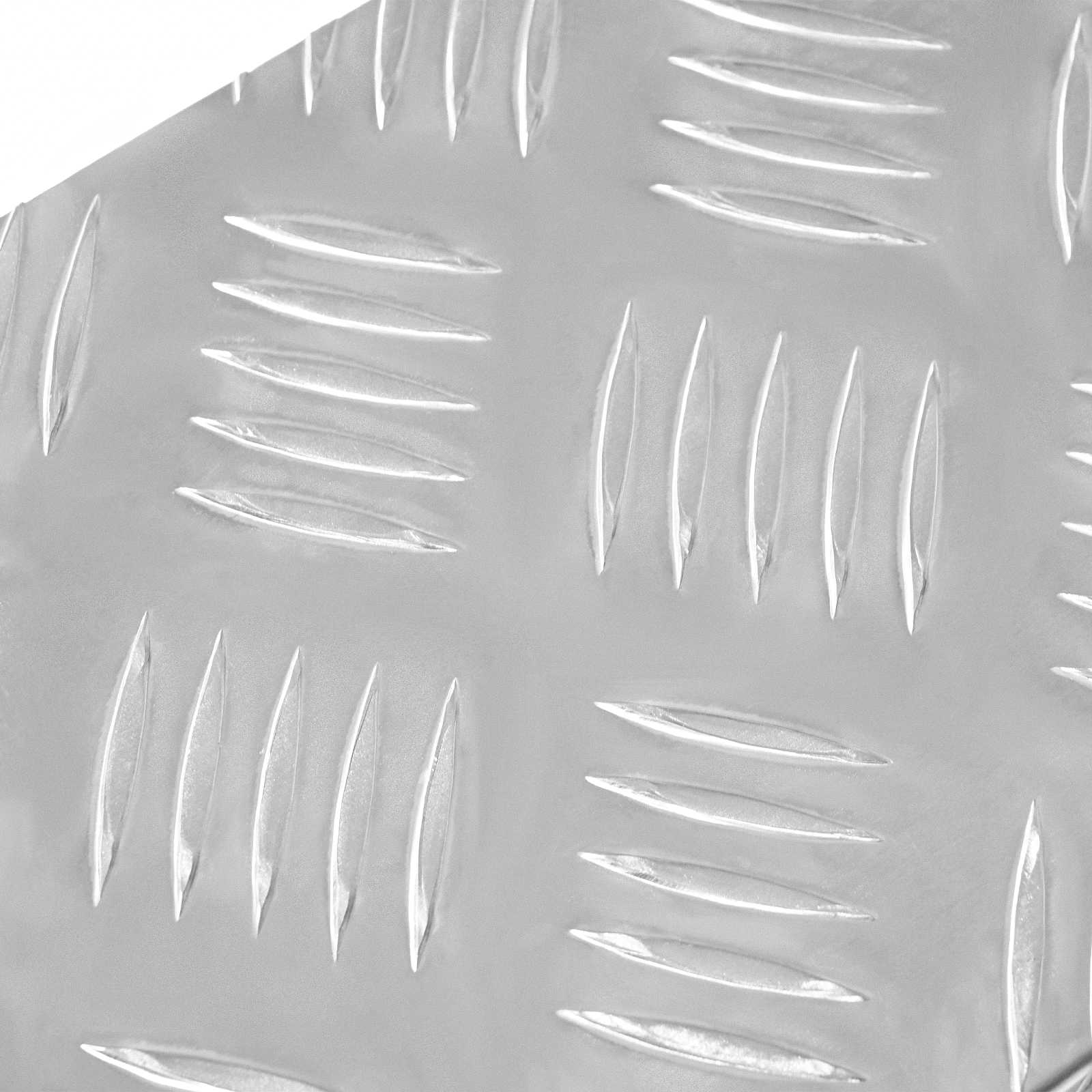 Stepenica Pravokutni 5 pcs Srebrno 60 x 18 x 2,5 cm Aluminij