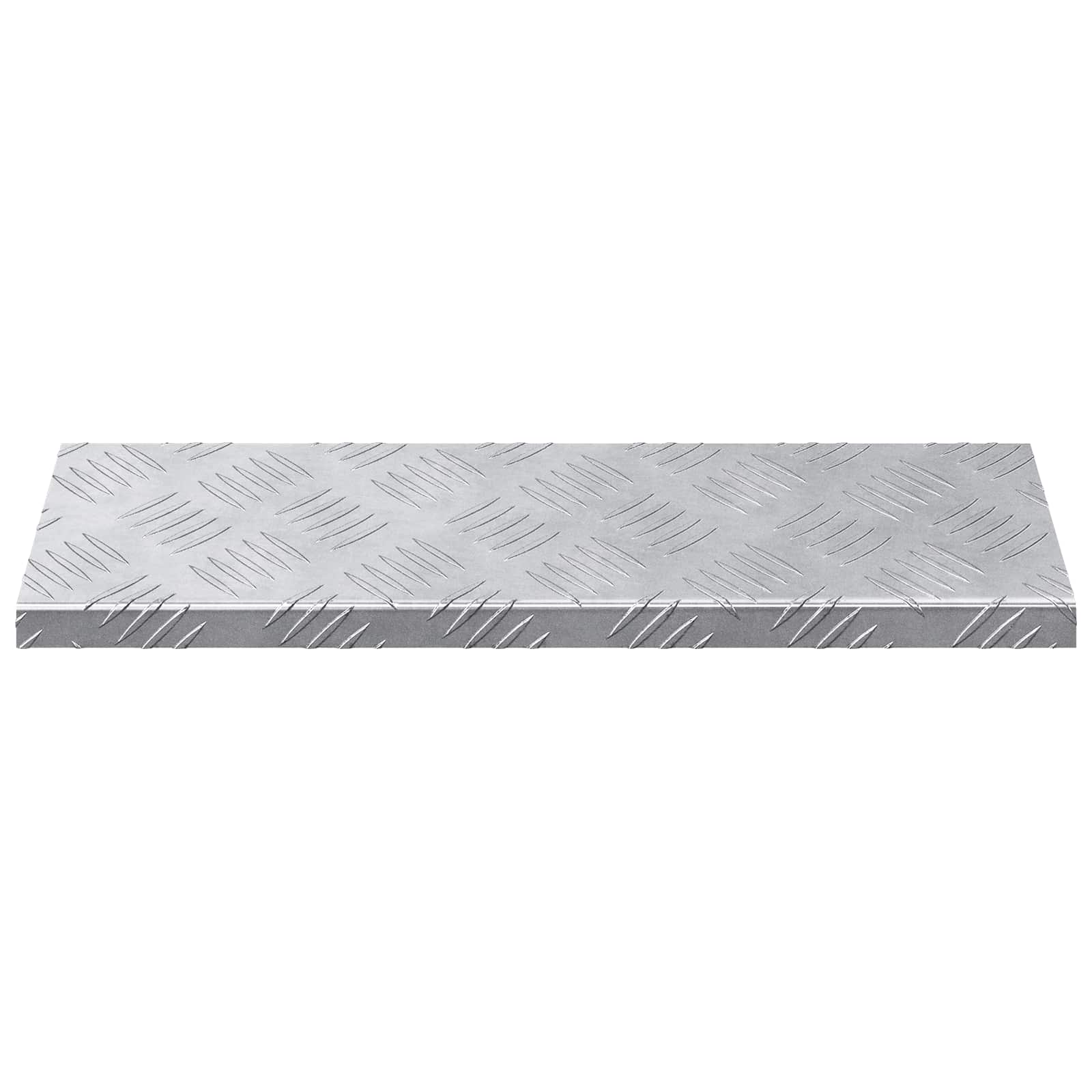 Stepenica Pravokutni 5 pcs Srebrno 60 x 18 x 2,5 cm Aluminij