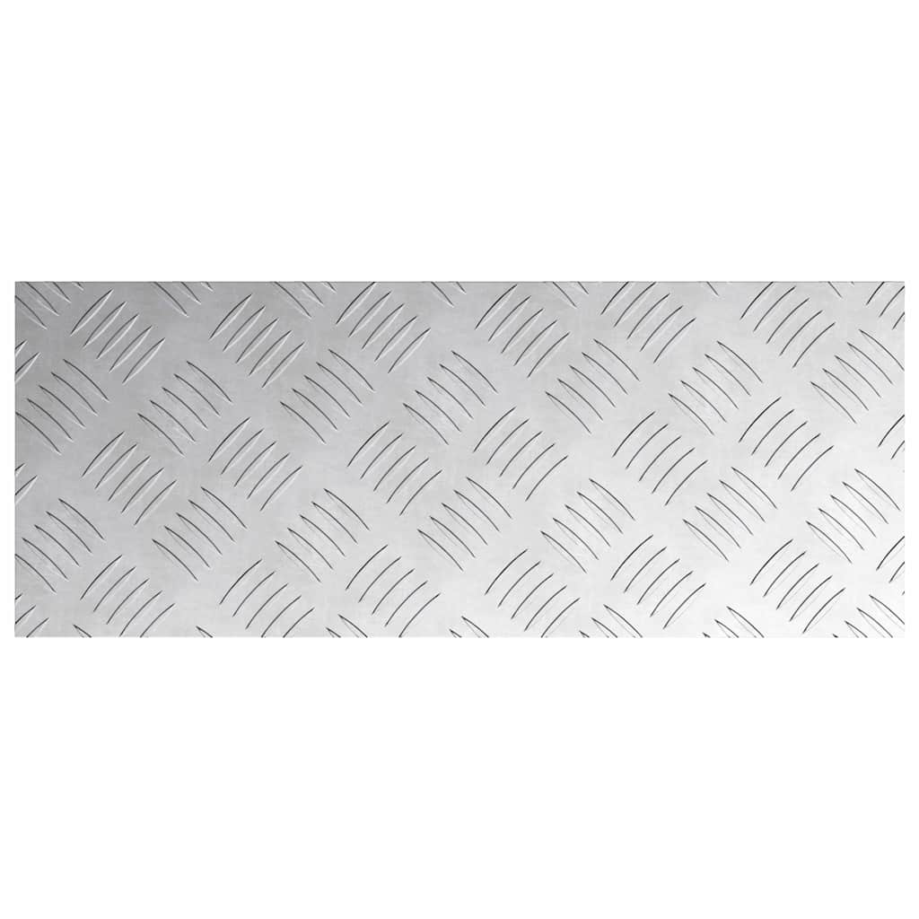 Stepenica Pravokutni 4 pcs Srebrno 50 x 20 cm Aluminij