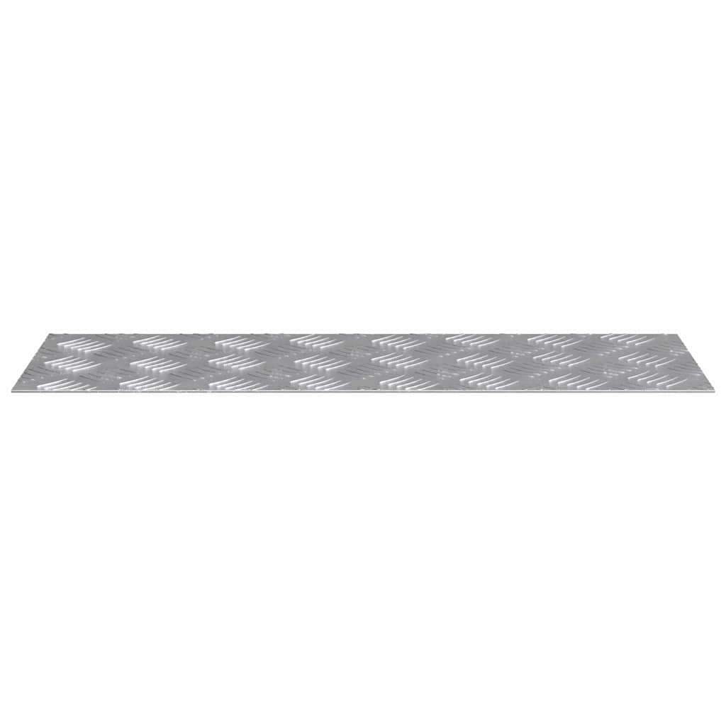 Stepenica Pravokutni 2 pcs Srebrno 60 x 20 cm Aluminij