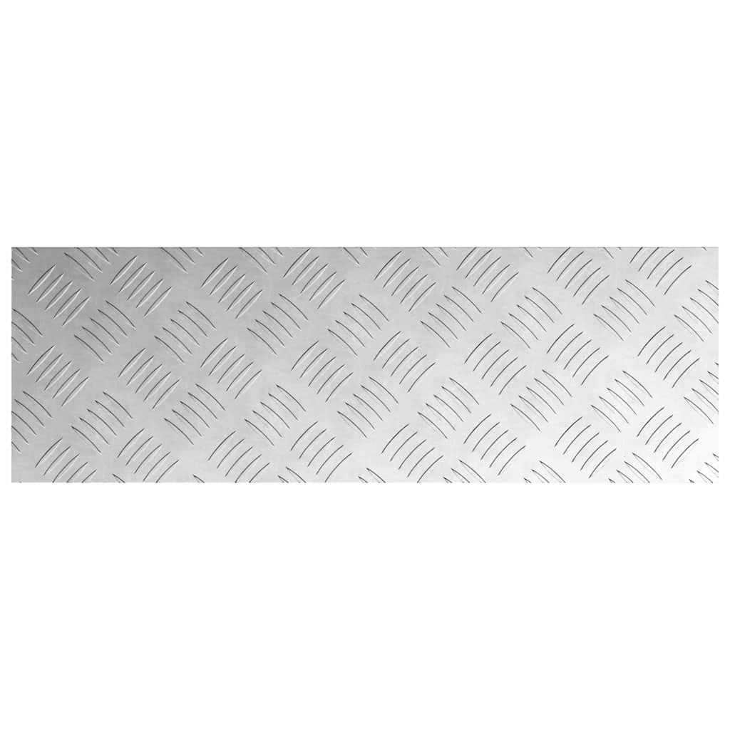 Stepenica Pravokutni 2 pcs Srebrno 60 x 20 cm Aluminij