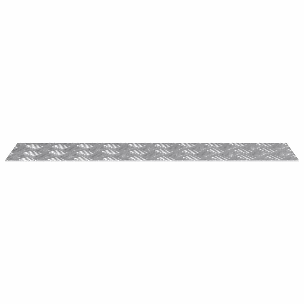 Stepenica Pravokutni 4 pcs Srebrno 80 x 20 cm Aluminij