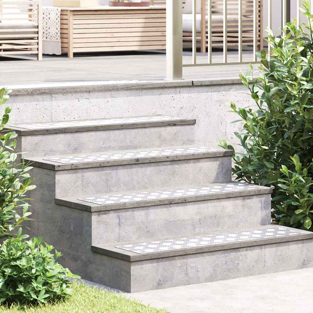 Stepenica Pravokutni 2 pcs Srebrno 90 x 20 cm Aluminij