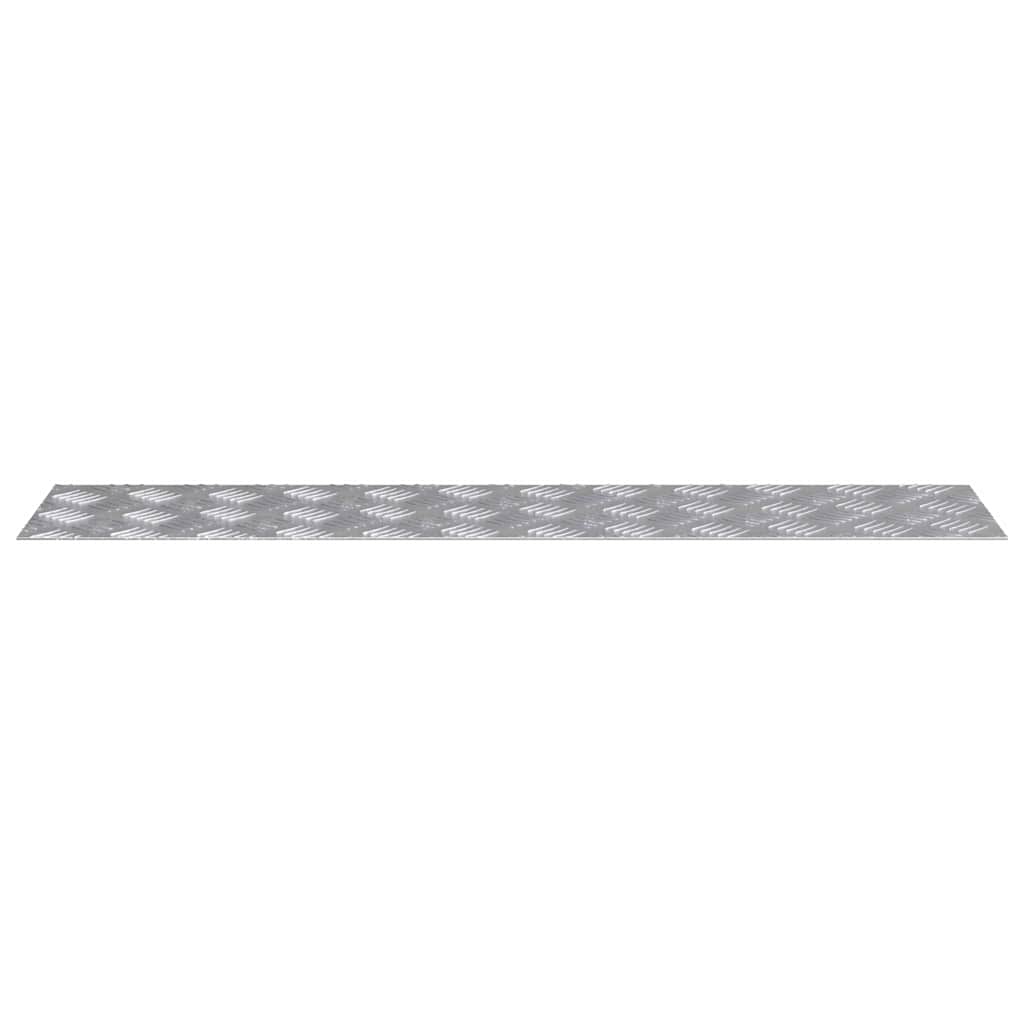 Stepenica Pravokutni 2 pcs Srebrno 90 x 20 cm Aluminij